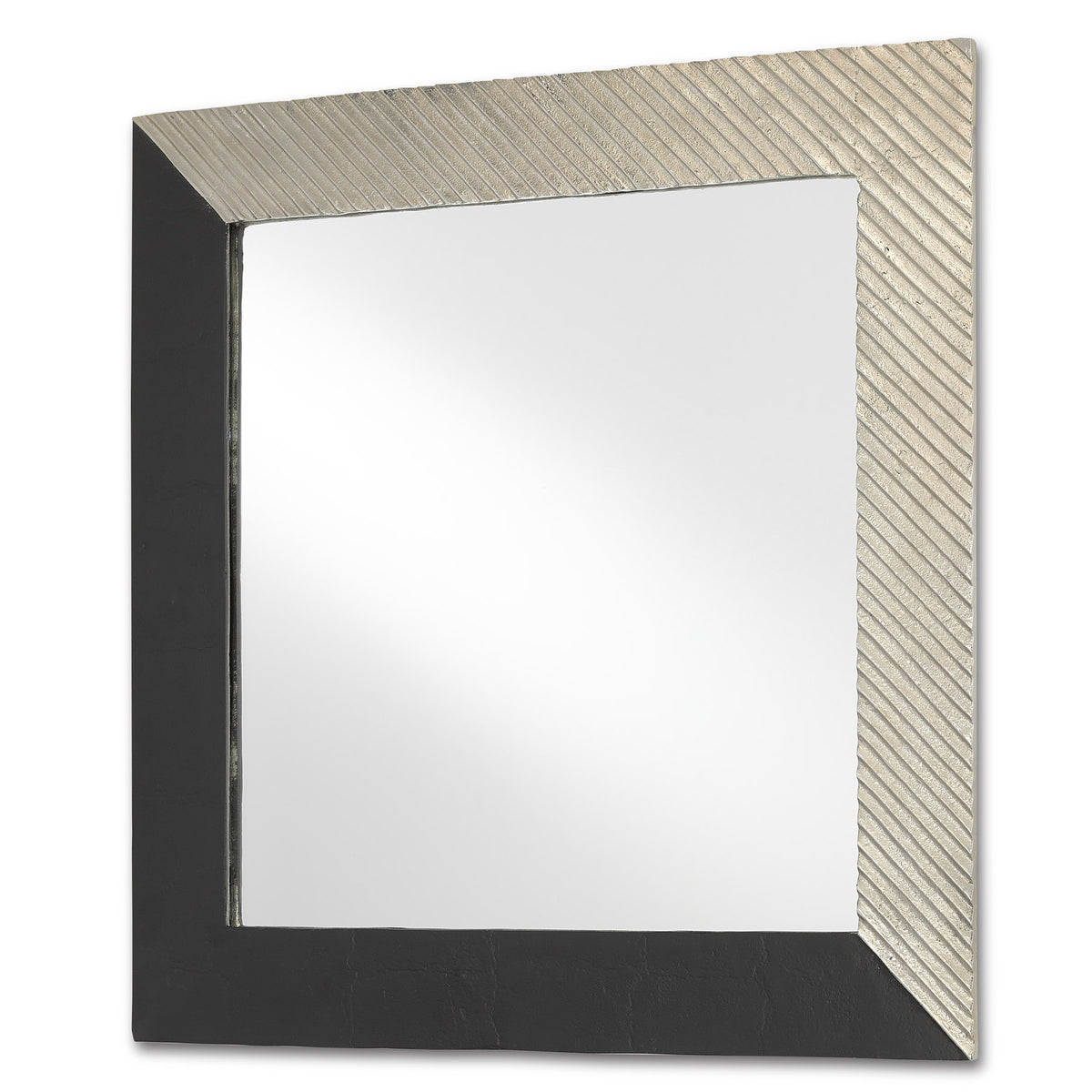 Calum Silver Square Mirror