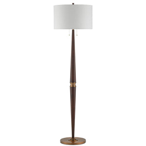 Colee Mahogany Floor Lamp