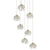 Crystal Bud 7-Light Multi-Drop Pendant