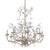 Crystal Bud Silver Large Chandelier