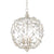 Crystal Bud Silver Orb Chandelier