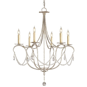 Crystal Lights Silver Small Chandelier