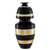 De Luca Black and Gold Gourd Vase