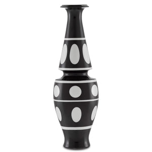 De Luca Black and White Vase
