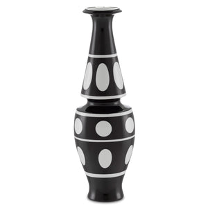De Luca Black and White Vase