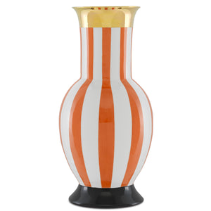 De Luca Coral Stripe Large Vase