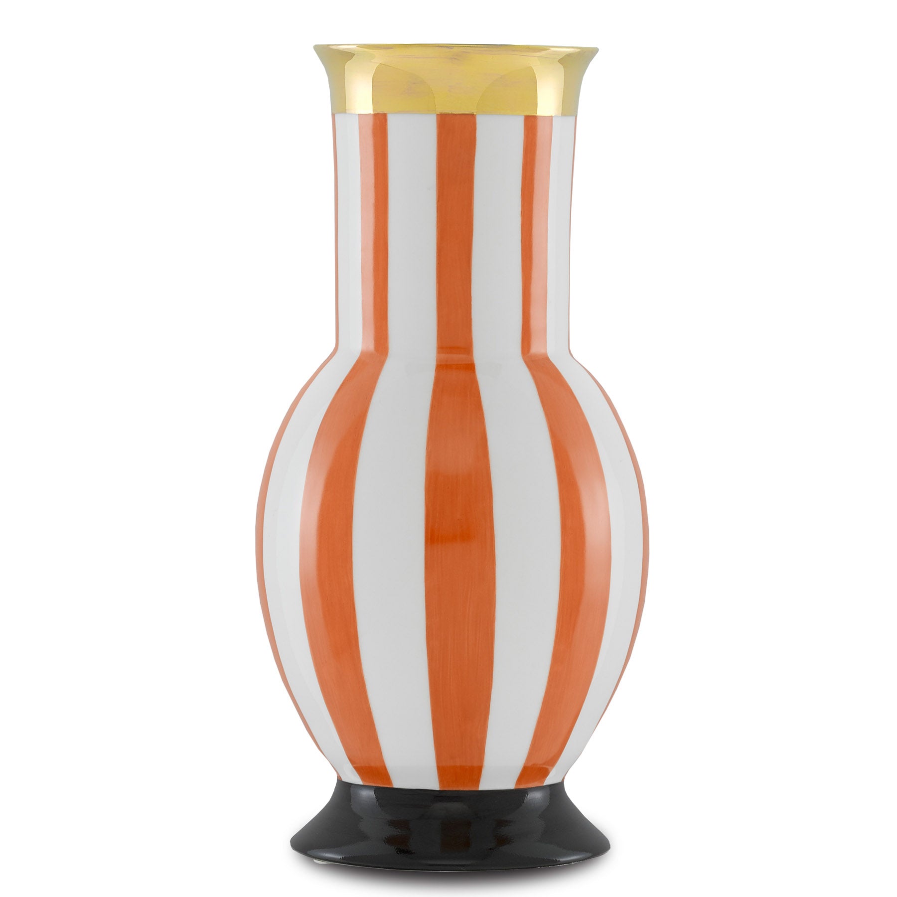 De Luca Coral Stripe Vase