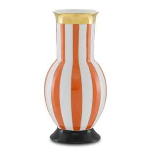 De Luca Coral Stripe Vase