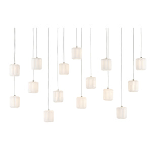 Dove Rectangular 15-Light Multi-Drop Pendant