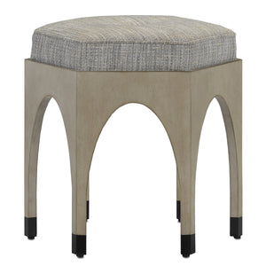 Dyer Denim Oyster Ottoman