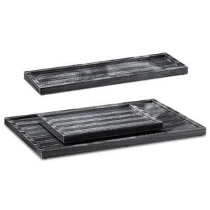 Everett Black Tray Set