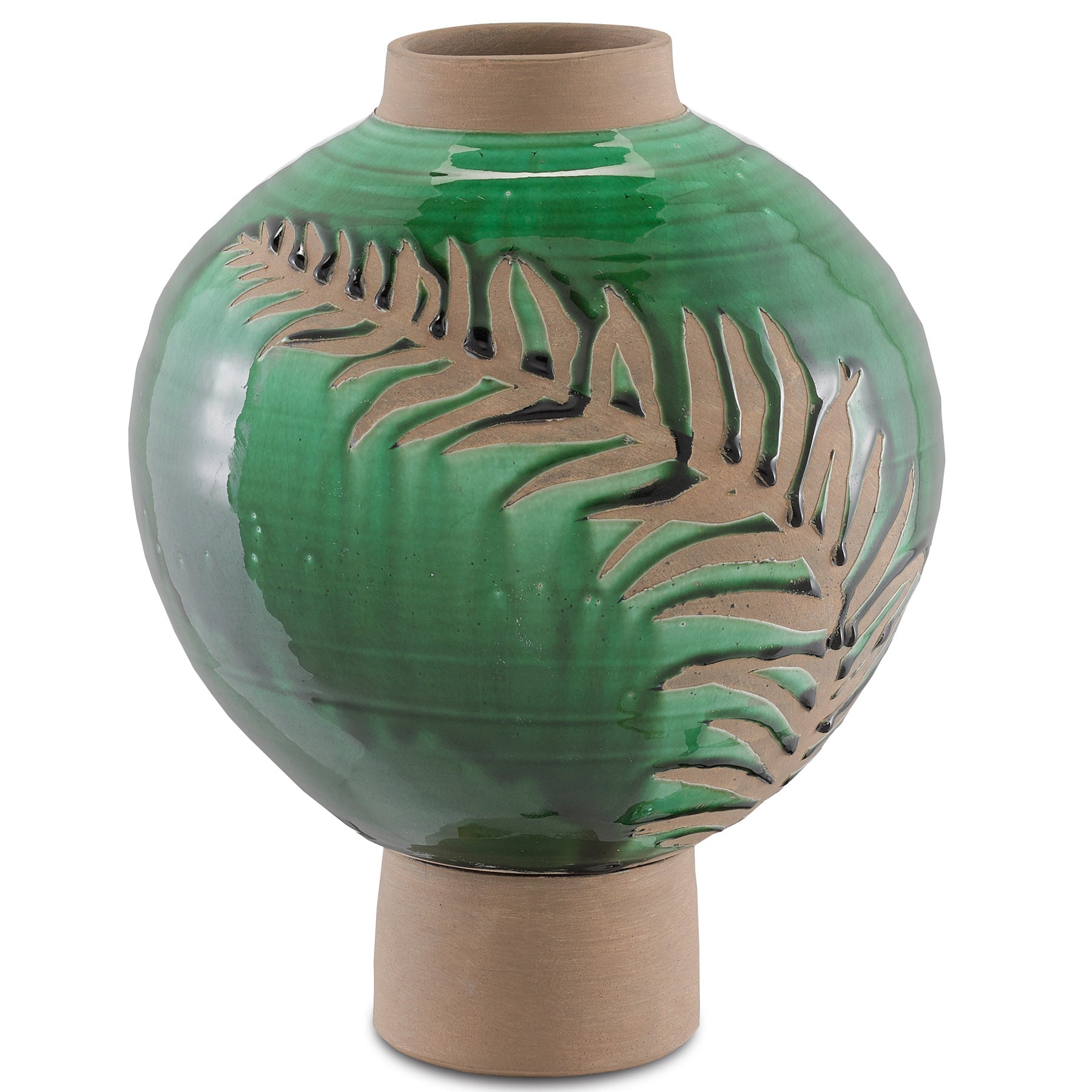 Fern Large Emerald Vase