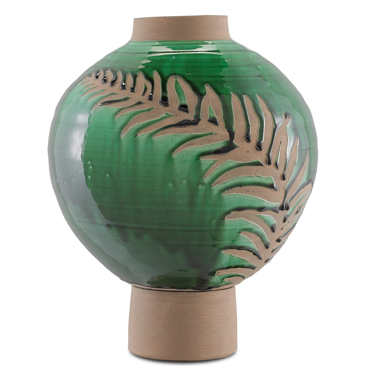 Fern Large Emerald Vase