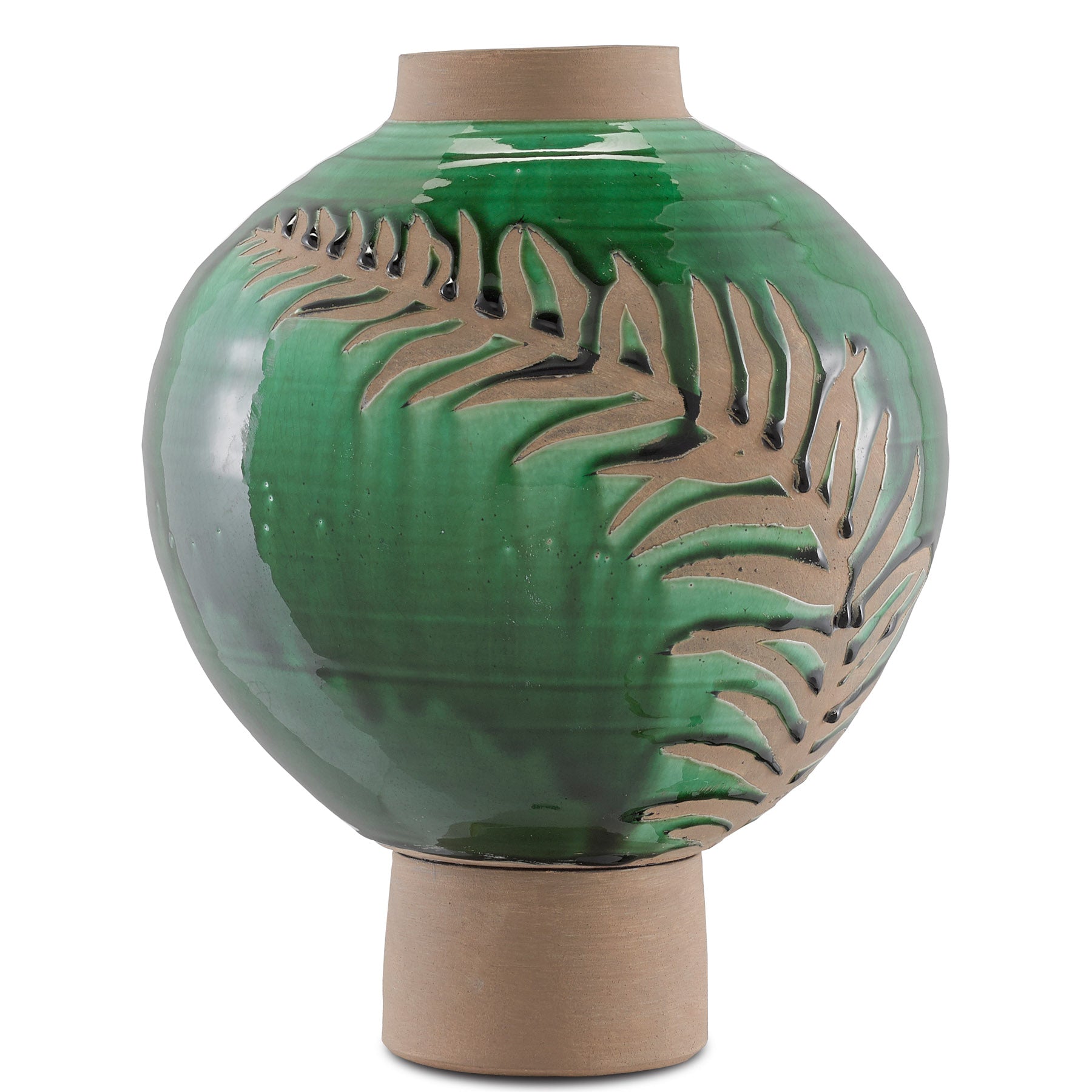 Fern Large Emerald Vase