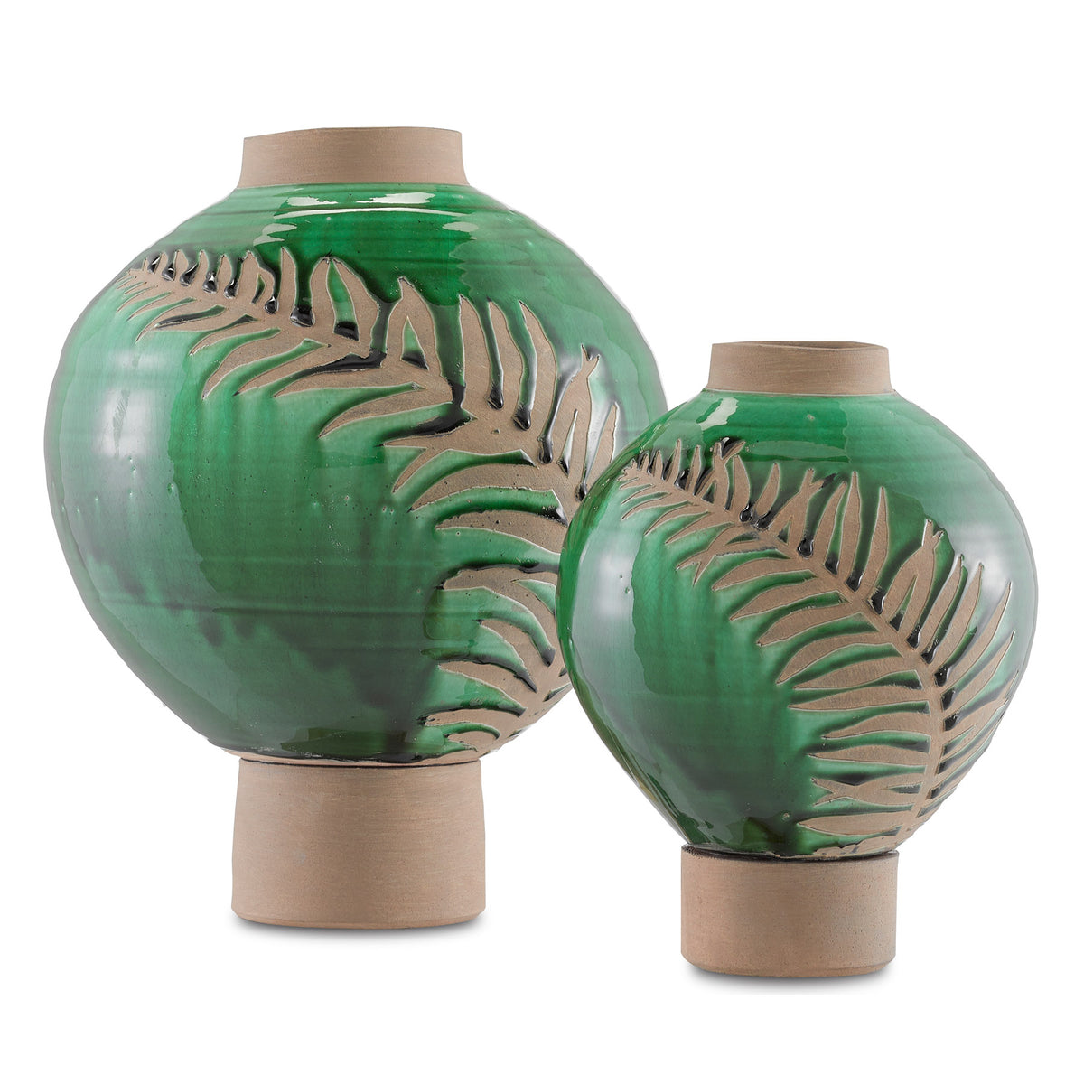 Fern Large Emerald Vase