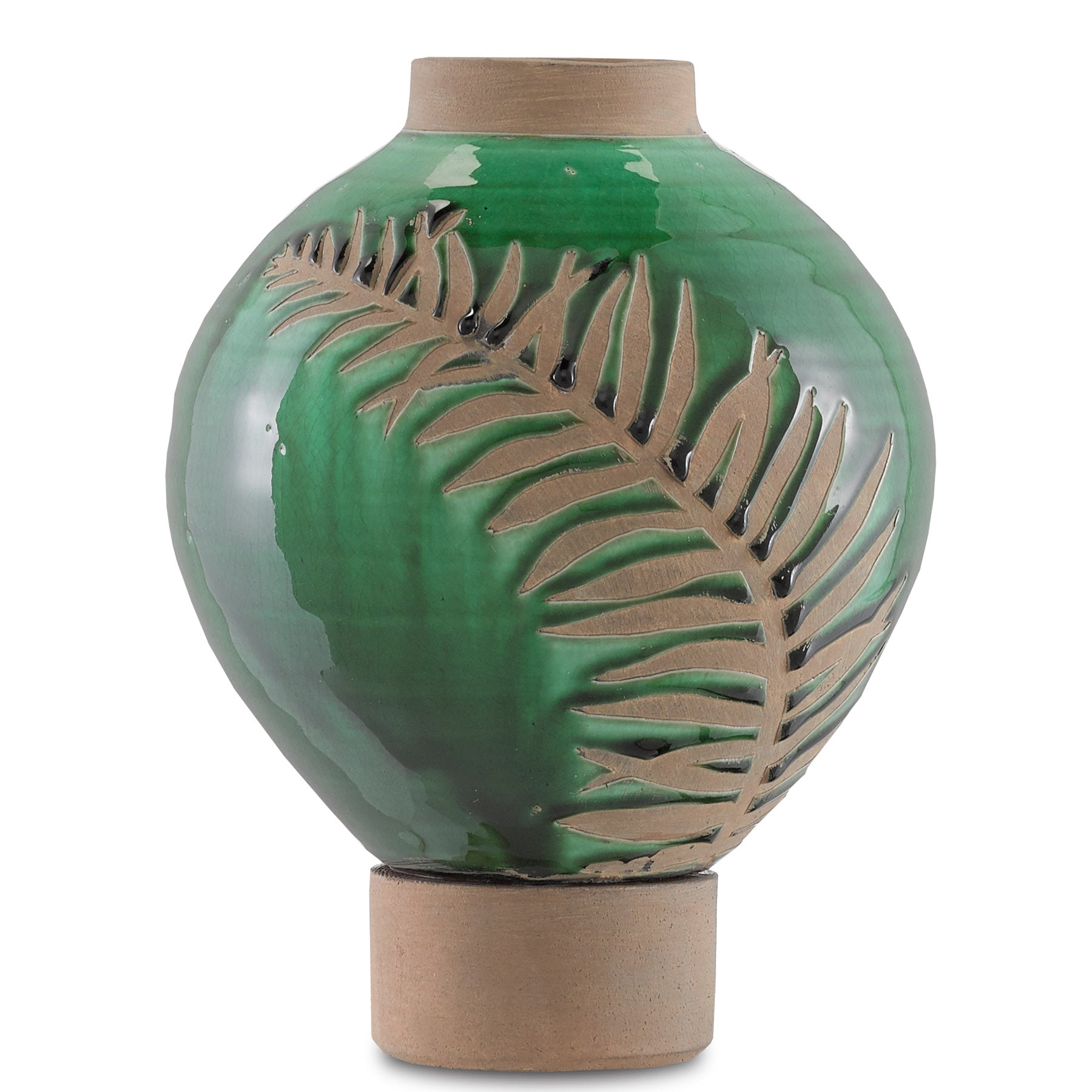 Fern Small Emerald Vase