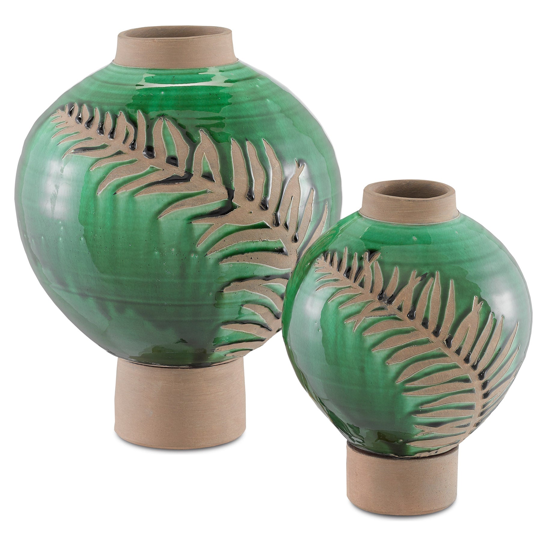 Fern Small Emerald Vase