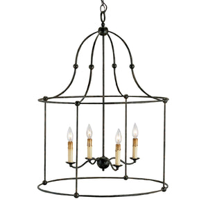 Fitzjames Black Large Lantern