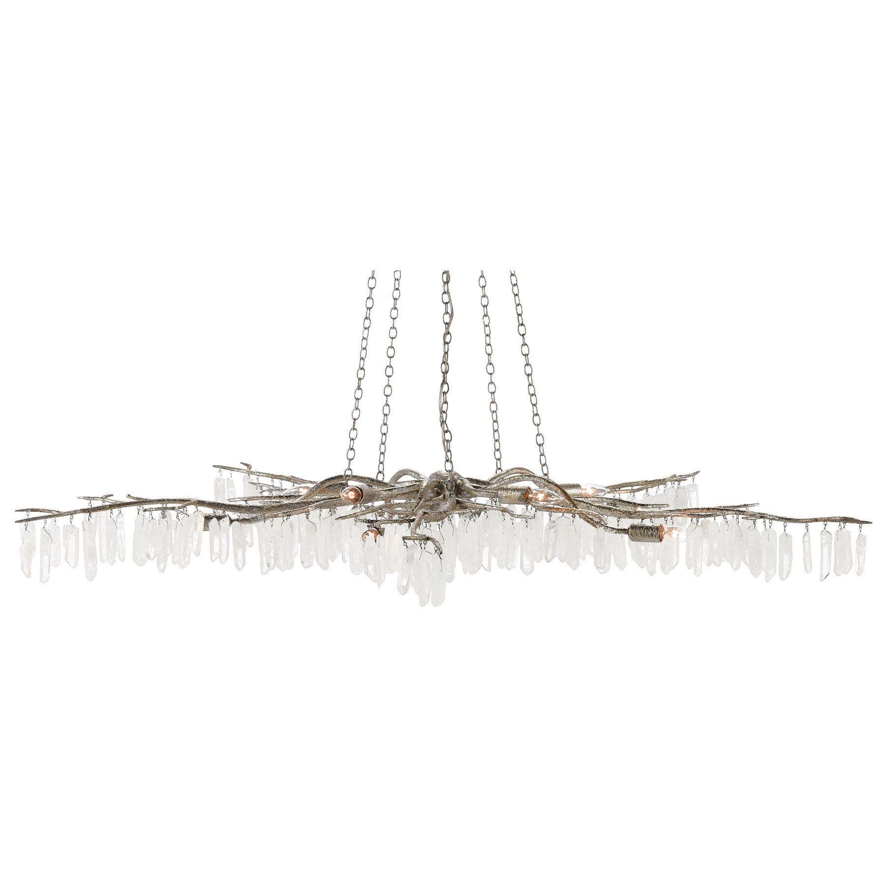 Forest Light Silver Chandelier