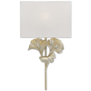 Gingko Silver Wall Sconce