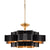Grand Lotus Black Large Chandelier