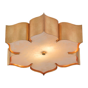 Grand Lotus Gold Flush Mount