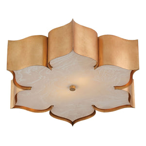 Grand Lotus Gold Flush Mount