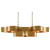 Grand Lotus Gold Oval Chandelier