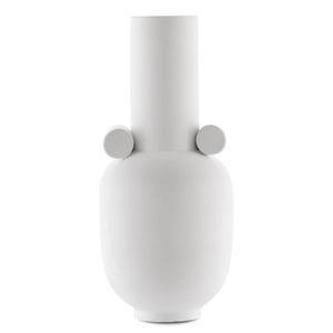 Happy 40 Long White Vase