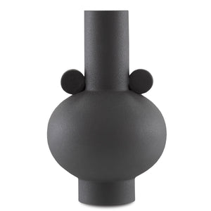 Happy 40 Round Black Vase
