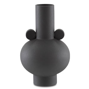 Happy 40 Round Black Vase