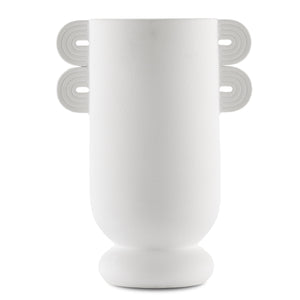 Happy 40 Straight White Vase