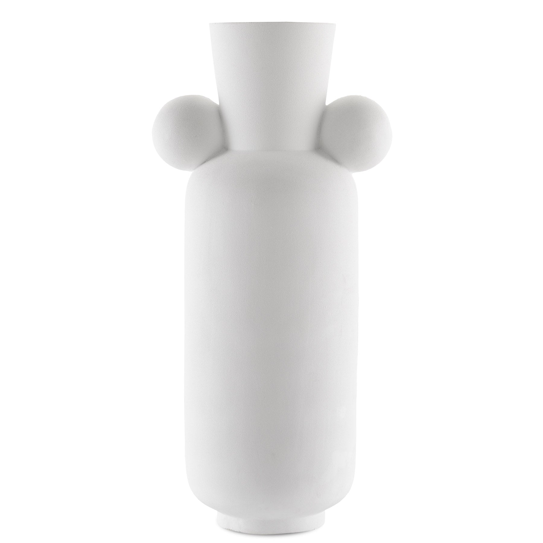 Happy 40 Tall White Vase
