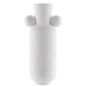 Happy 40 Tall White Vase