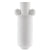 Happy 40 Tall White Vase