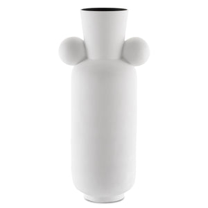 Happy 40 Tall White Vase