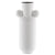 Happy 40 Tall White Vase
