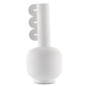 Happy 40 Three Wings White Vase