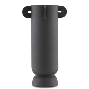 Happy 40 Tube Black Vase