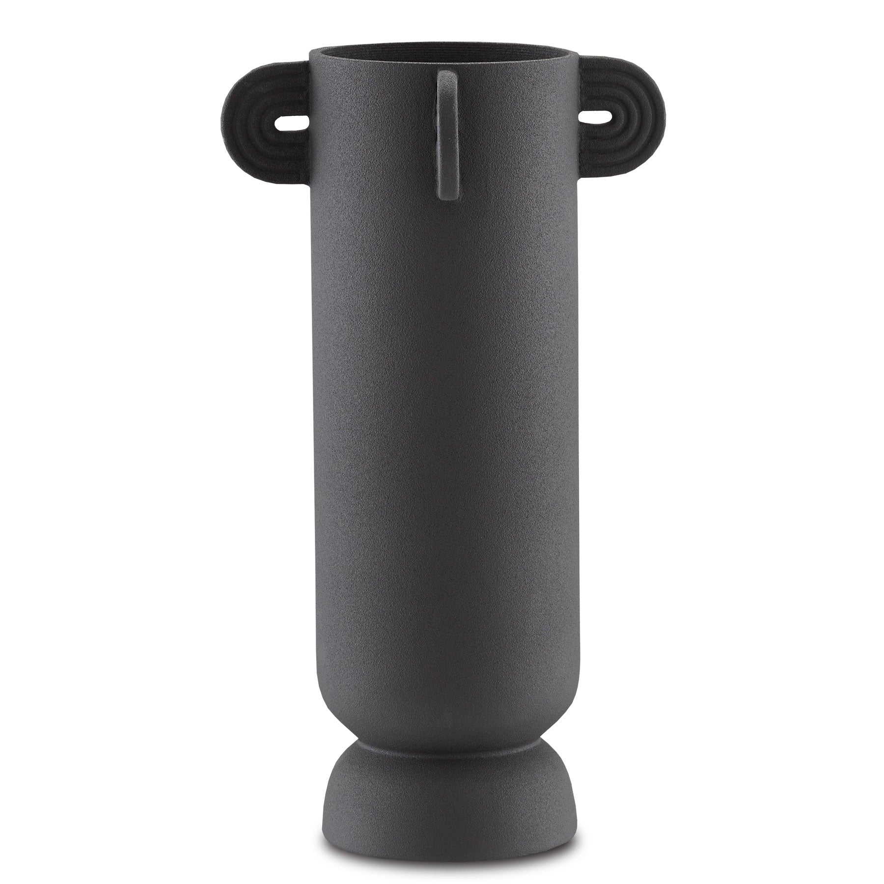 Happy 40 Tube Black Vase