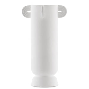 Happy 40 Tube White Vase