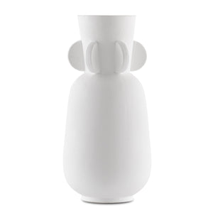 Happy 40 Wings White Vase