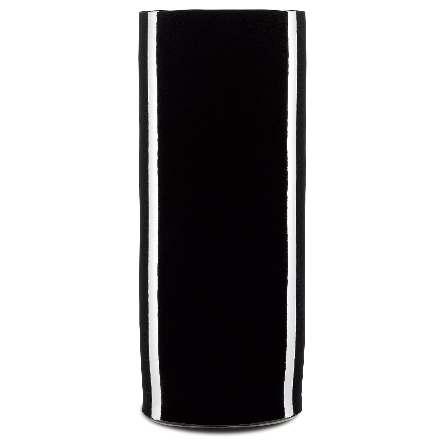 Imperial Black Cylinder Vase