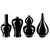 Imperial Black Vase Set
