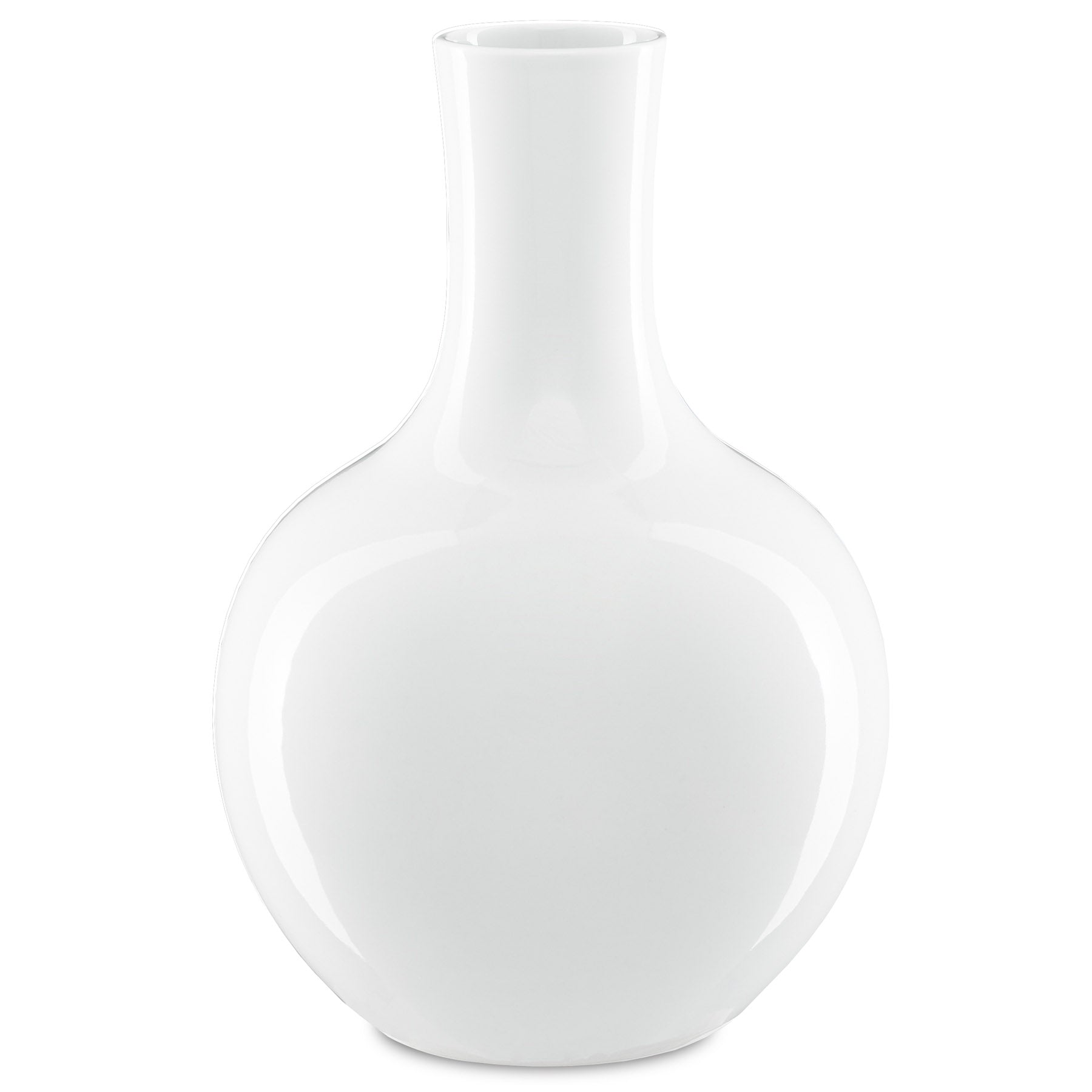 Imperial White Large Gourd Vase