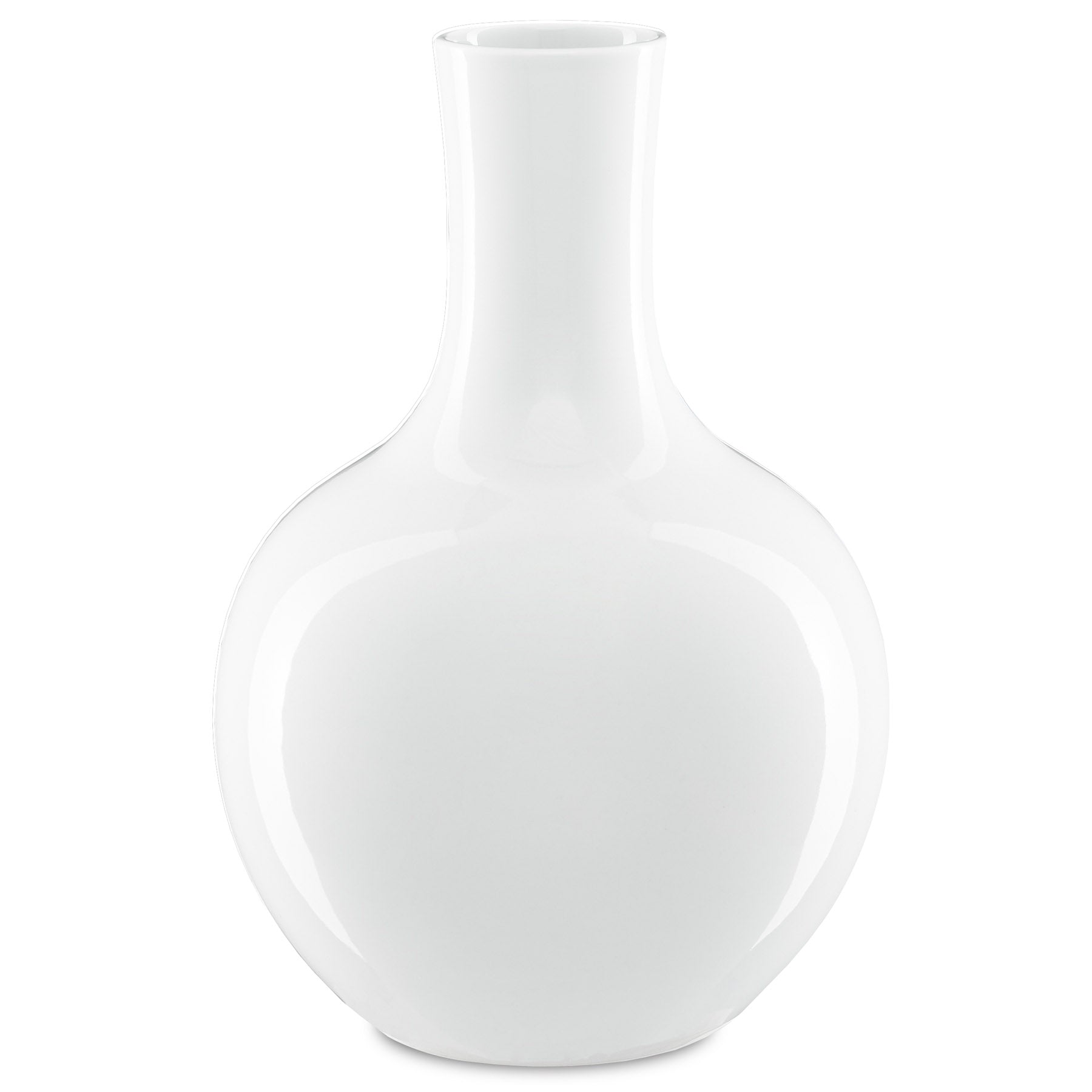 Imperial White Large Gourd Vase