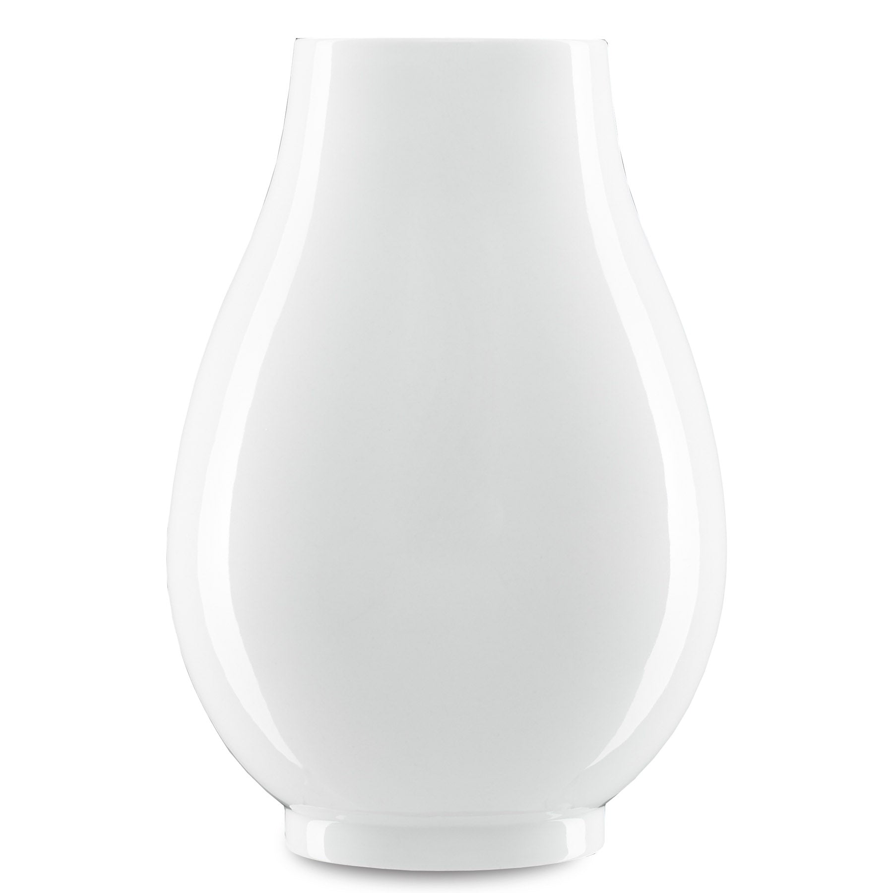 Imperial White Round Vase