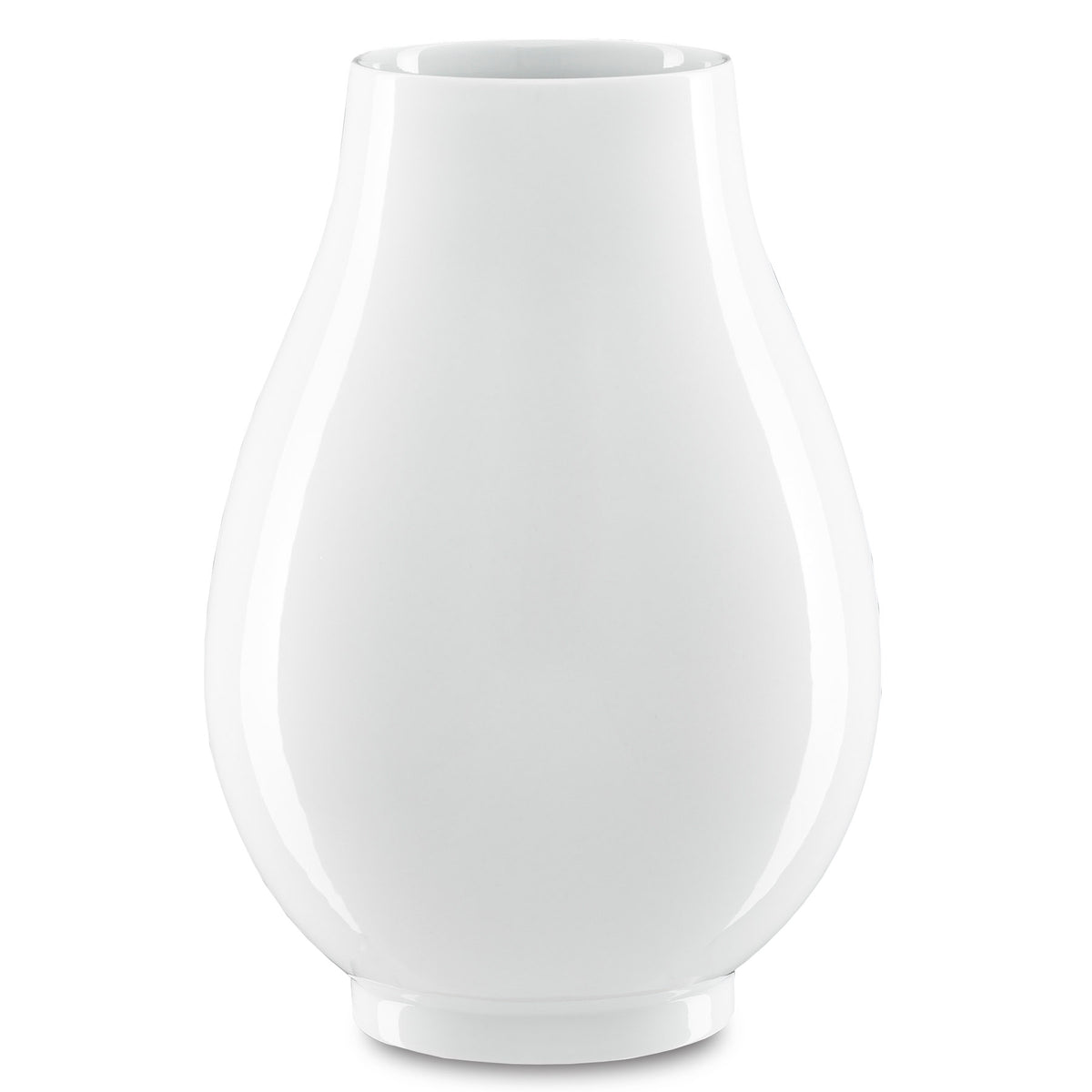 Imperial White Round Vase