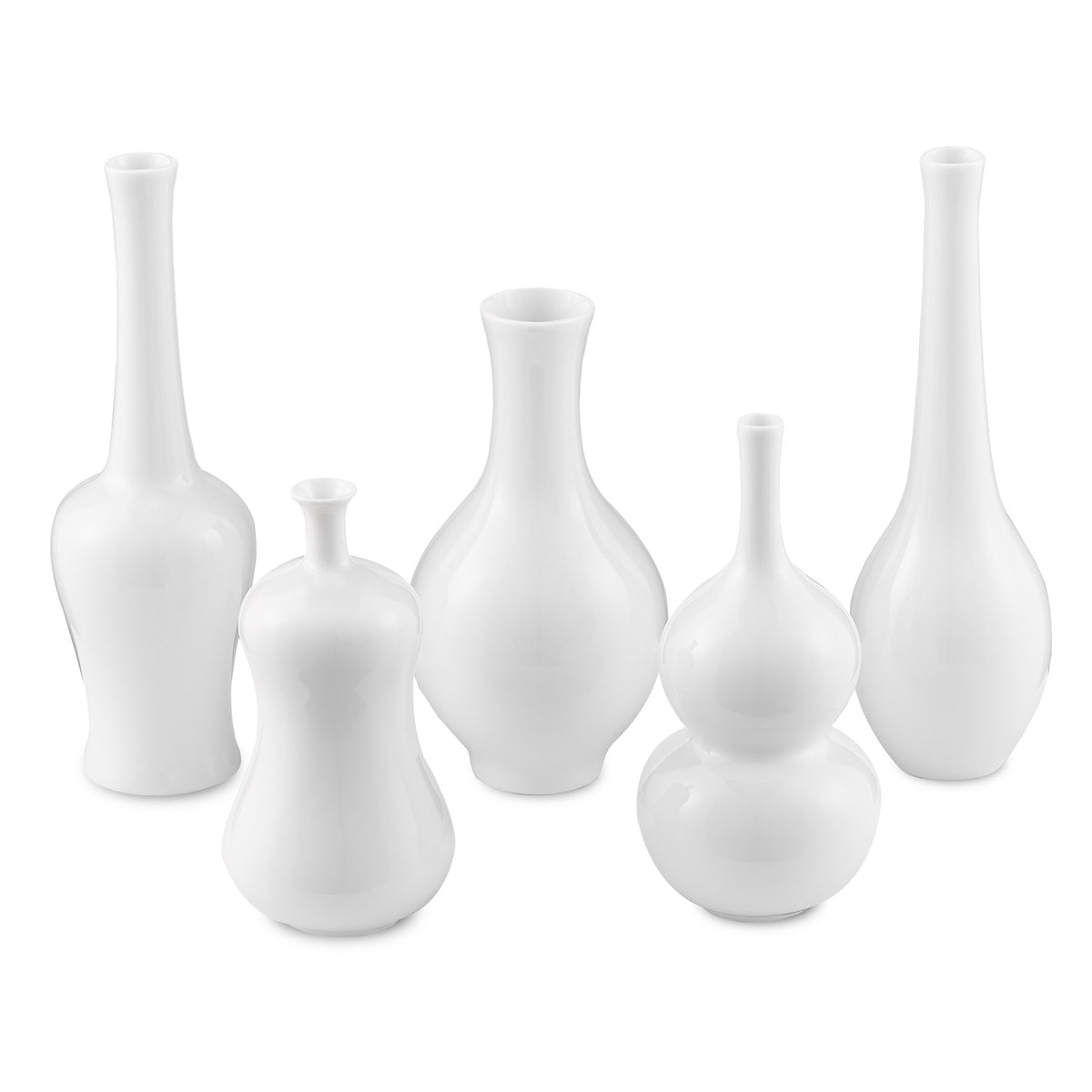 Imperial White Small Vase Set