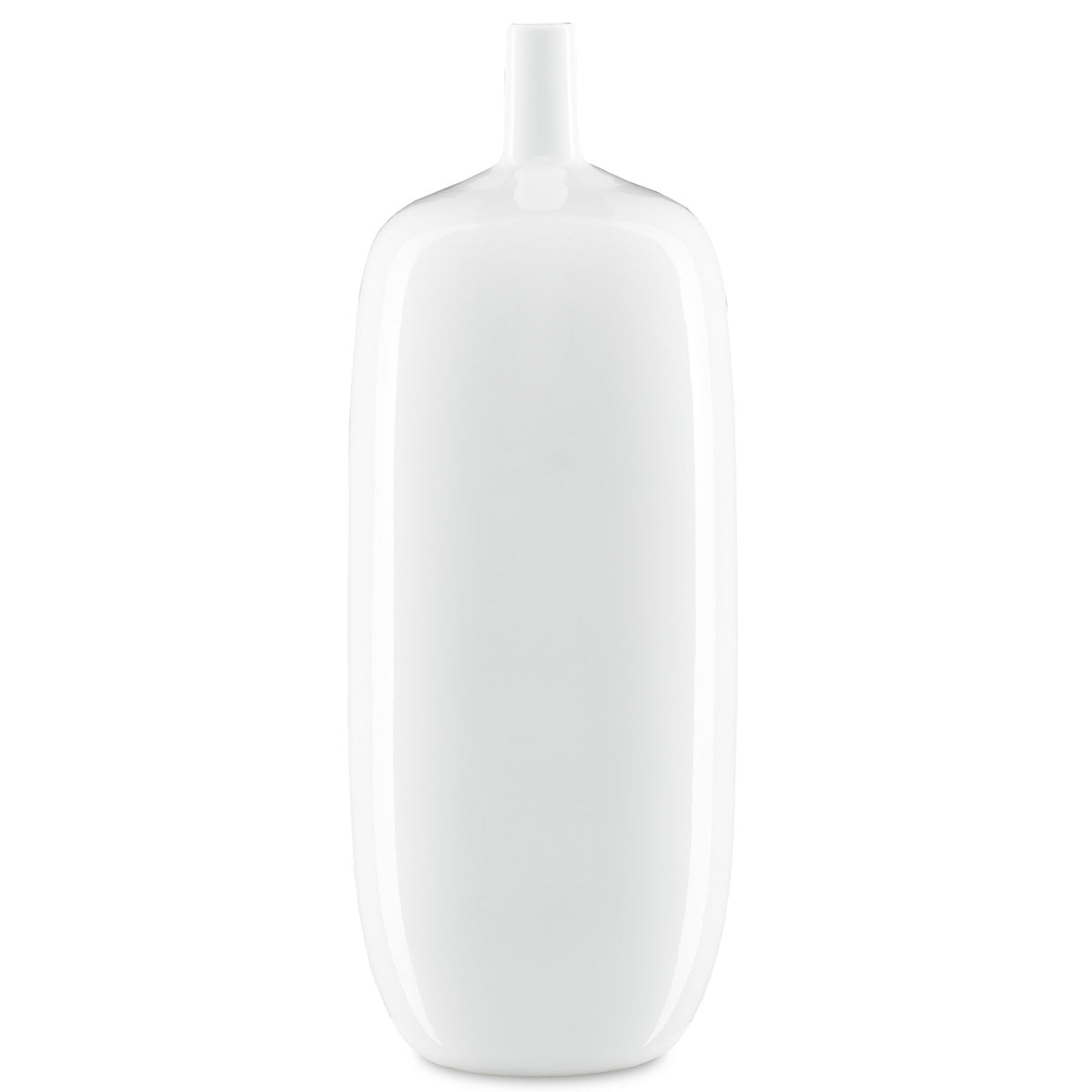 Imperial White Tall Bottle Vase